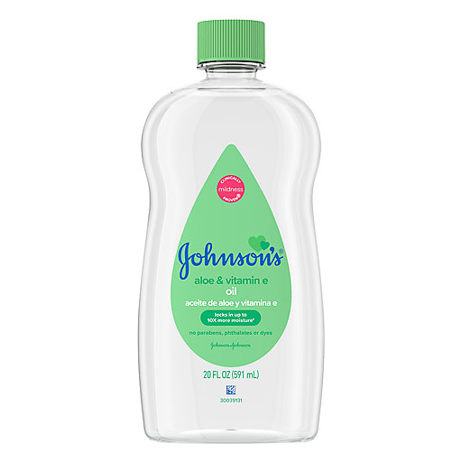 Johnson's Baby Oil with Aloe Vera & Vitamin E - 20 oz