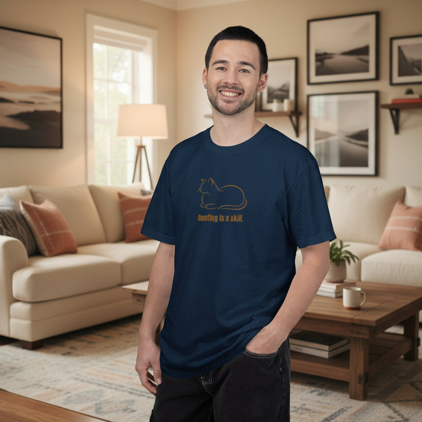 Camiseta de gato 'Descansar es una habilidad'