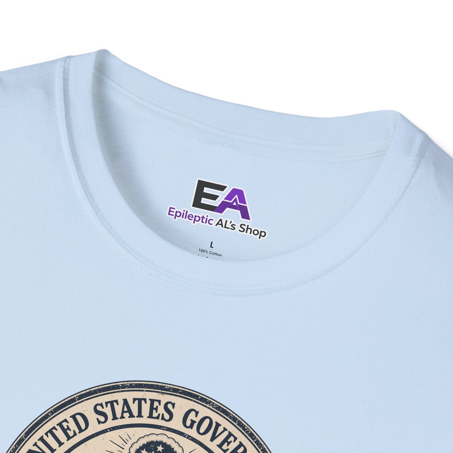 T-shirt avec le sceau du gouvernement des États-Unis - T-shirt en coton premium