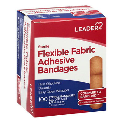 Bandages adhésifs en tissu flexible Leader Health Care