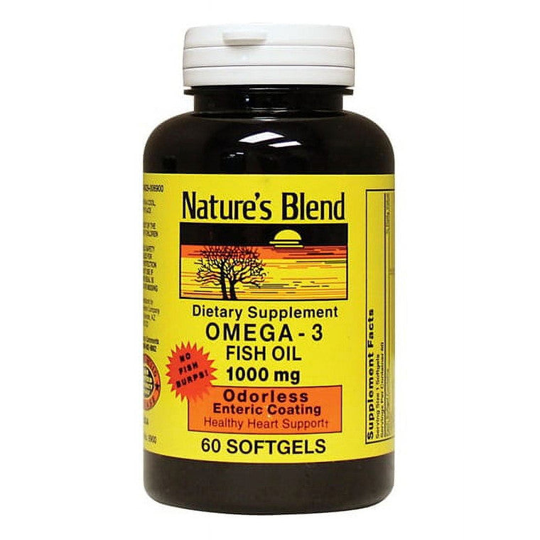 Nature's Blend® Omega-3 Aceite de Pescado en Cápsulas Blandas - 1000 mg