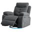270 degree rotating electric lounge chair with Bluetooth speaker, LED light, telescopic foot pedal adjustable backrest DG - Korvel
