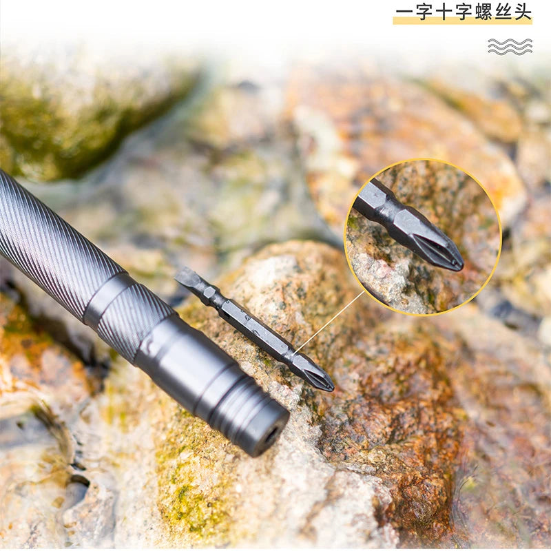 Folding telescopic outdoor hiking tactical self-defense stick Walking stick - Korvel
