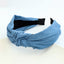 Bandeau en tissu denim noué à la mode pour filles