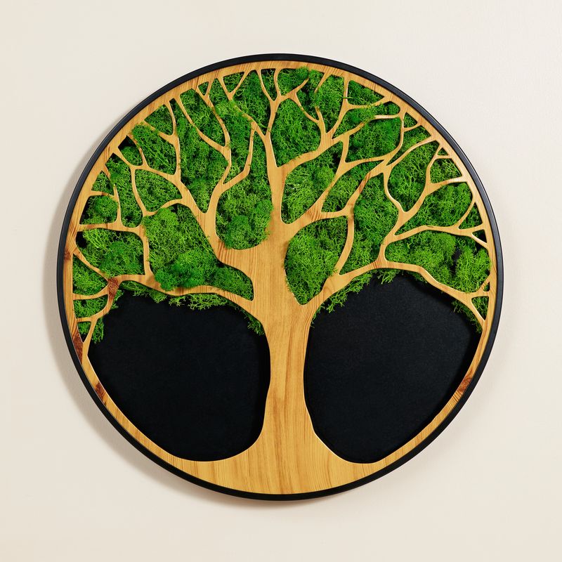 Life Tree Moss Metal Wall Art - Korvel