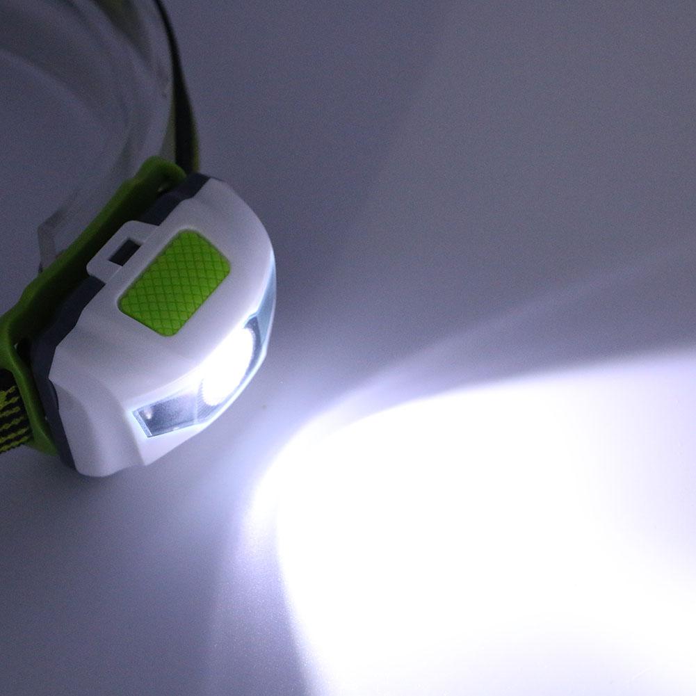 4 Modes Headlamp Waterproof LED Headlight Flashlight White + Red Torch  Use 3 x AAA - Korvel
