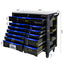 12-Layer Drawer Multi-Purpose Tool Car, With Wheels, Iron Top - Korvel
