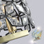 Modern Champagne Gold Oval Crystal Chandelier