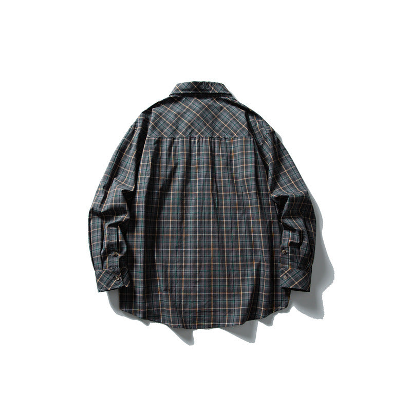 Casual Long Sleeved Checkered Shirt for Men and Women