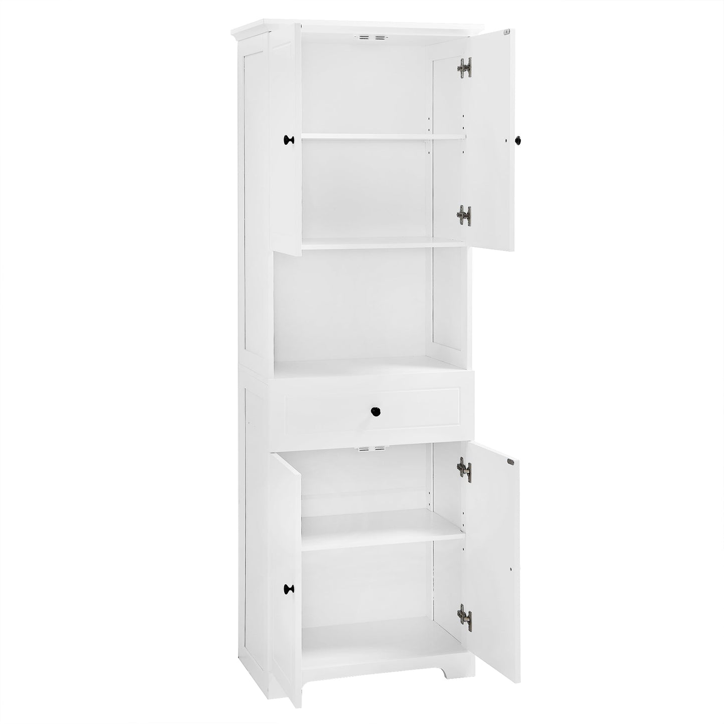 Elegant Tall Bathroom Cabinet with Ample Storage Space