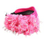Fashionable Handmade Fabric Crystal Beads Simulated Flower Hair Hoops - Korvel