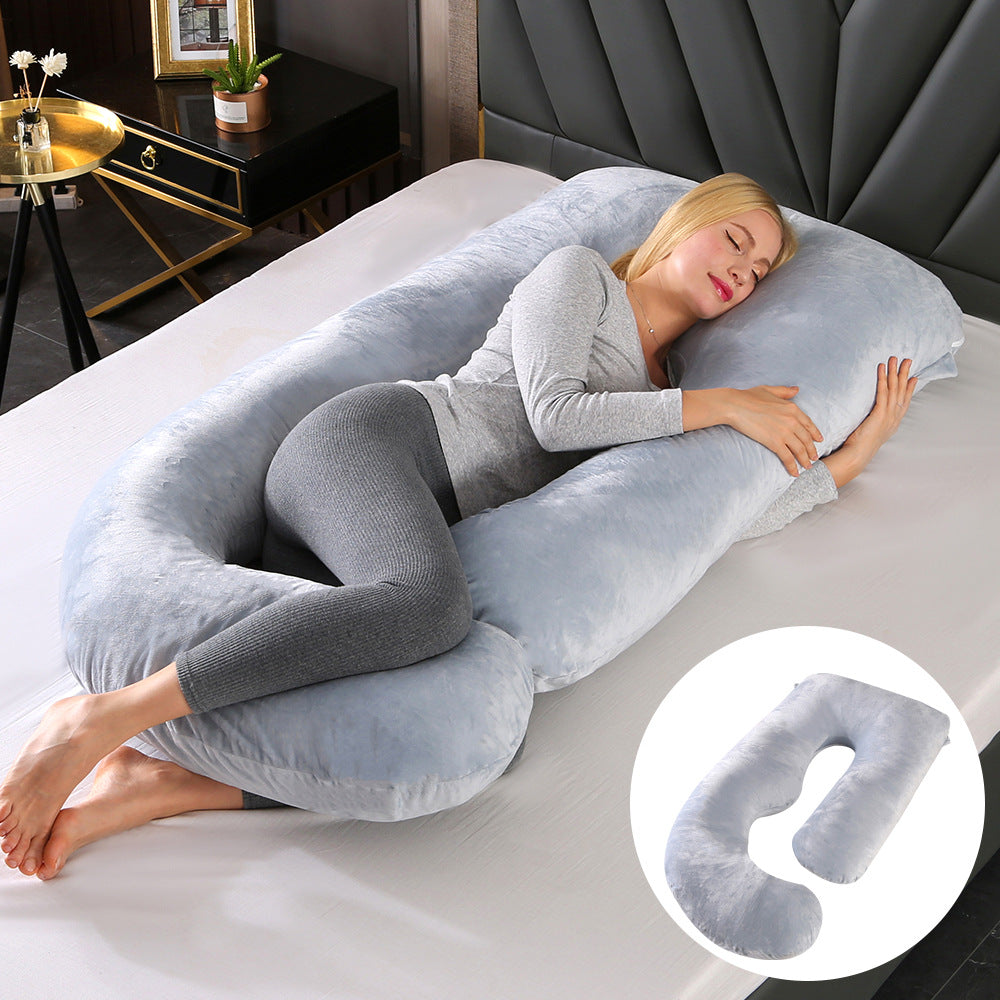 J-Shaped Pregnancy Pillow for Side Sleepers