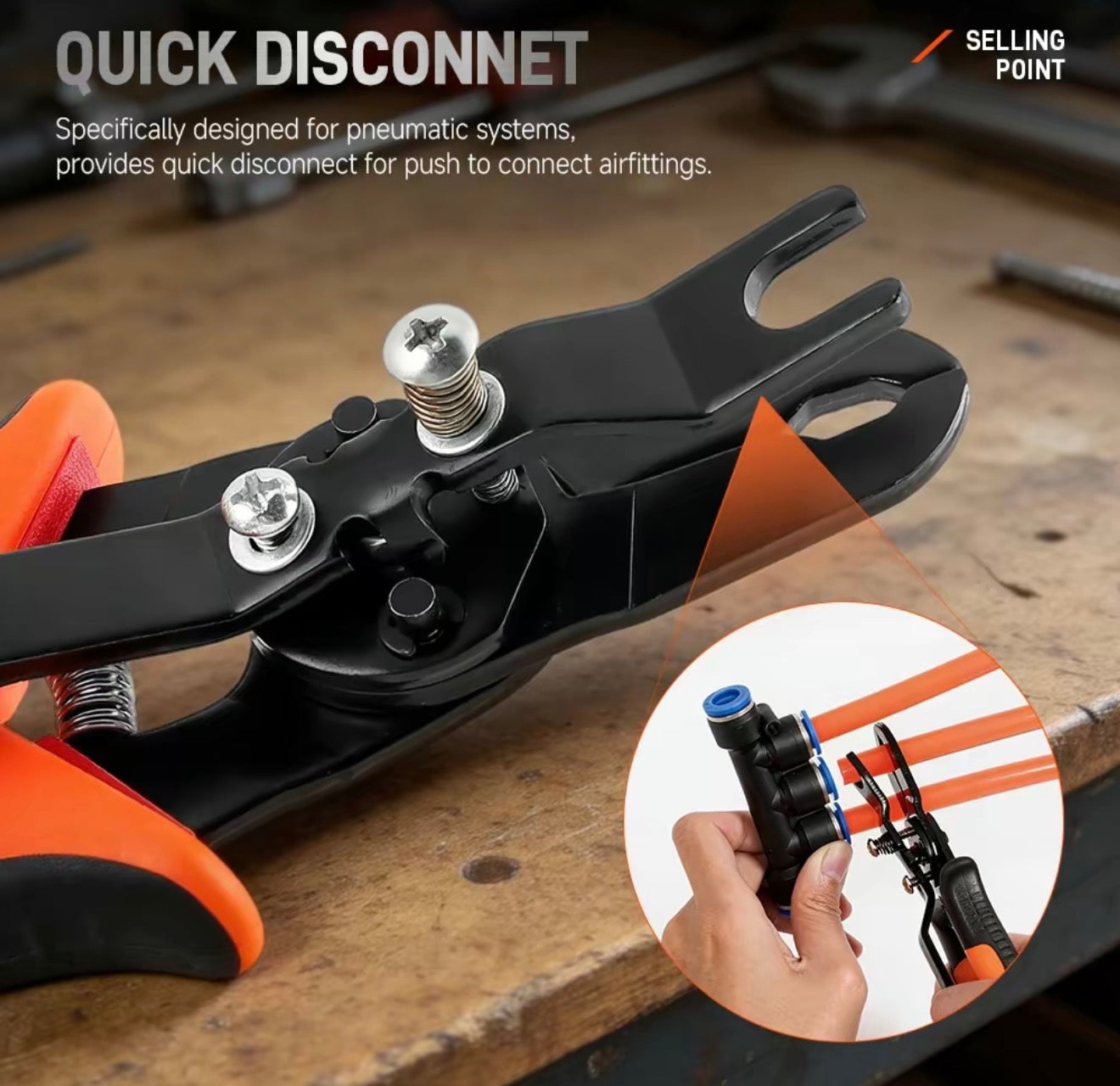 PushFit Air Hose Removal Tool - Efficient Disconnect Solution