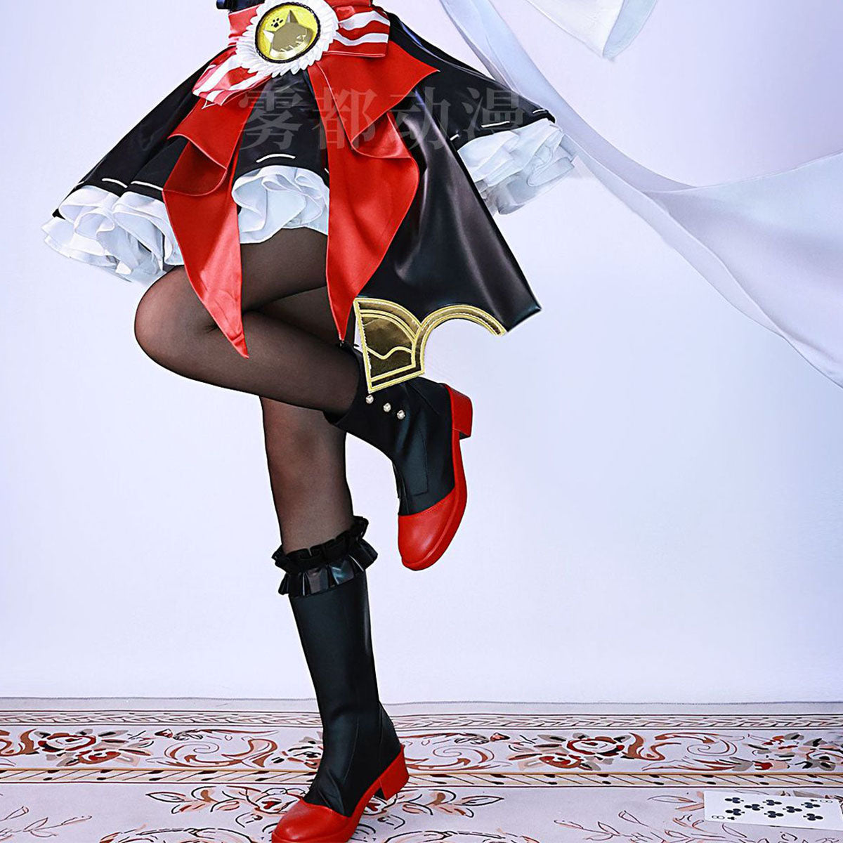 Genshin Impact Linkage Linneline Nite Kentucky Fried Chicken cos clothes KFC animation game cosplay clothes matching shoes - Korvel