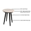 Ensemble de chaises longues de patio en aluminium 3 pièces avec table d'appoint