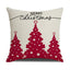 Pink Cartoon Christmas Pillowcase - Premium Linen Cushion Cover
