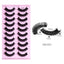 New DD Russian Large Roll Grafting Free False Eyelashes 10 Pairs Of Multi-Layer Thick Cross Mink Like Eyelashes - Korvel