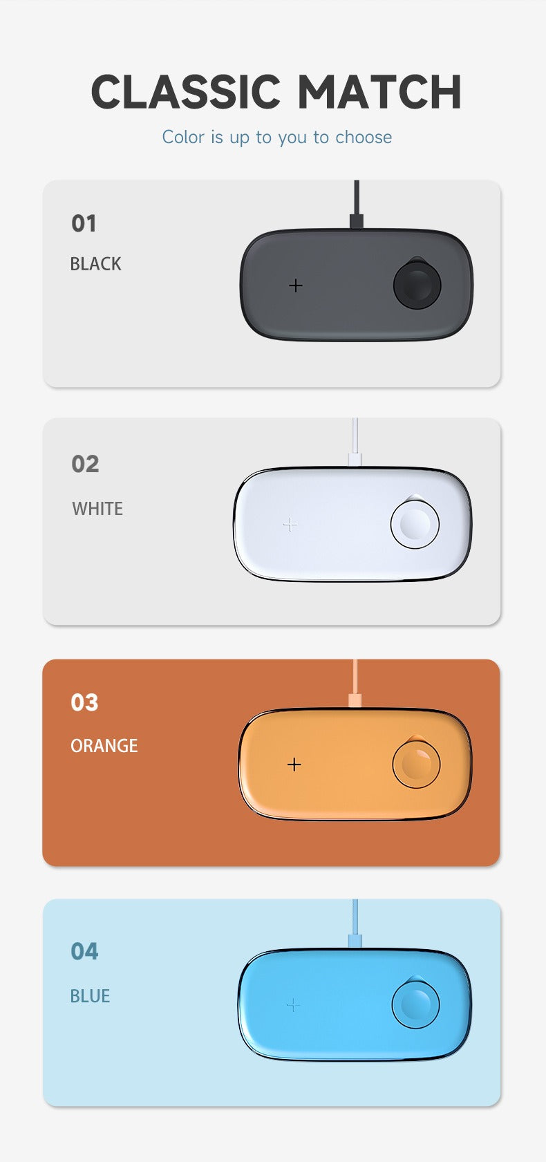 2-in-1 wireless charger suitable for Apple Watch, mobile phone multifunctional wireless charging, desktop ultra-thin - Korvel