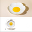 Creative Sun Egg Ceramic Bowl and Dish Set Cute Rice Bowl, Plate, Handle, Plate, Tableware, Home Breakfast Soup Plate - Korvel