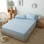 Waterproof Bed Linen with Elastic Bands Fitted Sheet Home Winter Solid Color Mattress Cover - Korvel