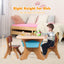 Gbruno Kids Activity Table & Chair Set with Storage - Coffee
