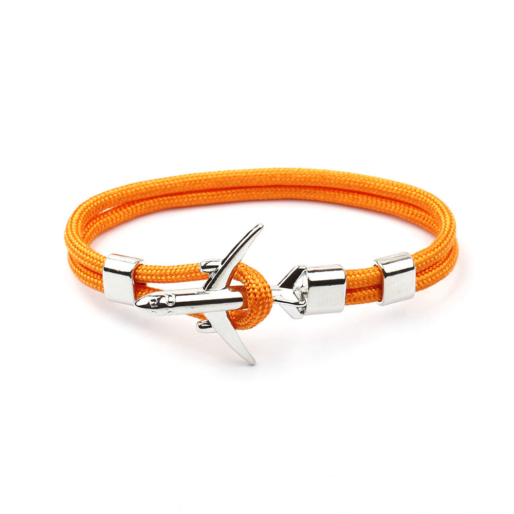 Pulsera de Ancla de Avión de Moda Moderna para Hombres y Mujeres