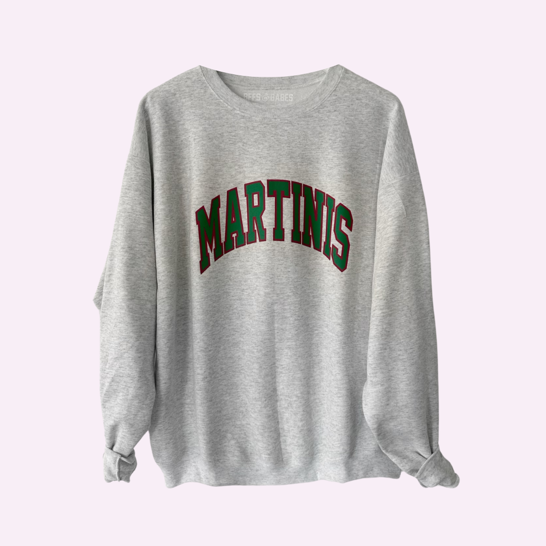 MARTINIS Sweatshirt with Customizable Cuff