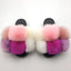 Zapatillas de Piel Sintética Premium para Mujeres - Pantuflas Abiertas y Esponjosas