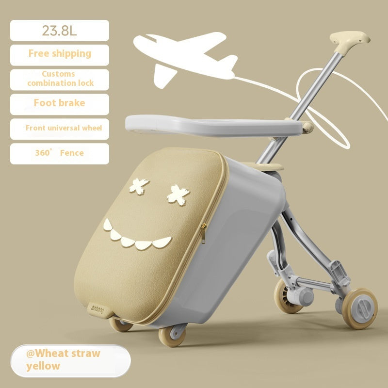 Maleta Trolley para Niños con Asiento y Rodante