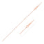 14k Rose Gold Double Extendable Cable Chain Necklace