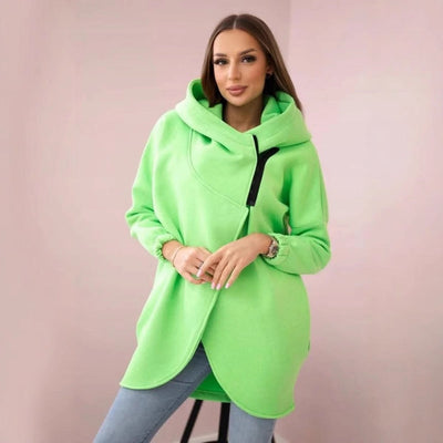 Women's Plus Size Solid Color Overcoat