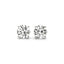 Pendientes de diamante redondo cultivado en laboratorio IGI certificados de 4 cttw en oro blanco de