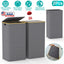 2-Pack Collapsible Laundry Hampers with Lid - 100L Capacity