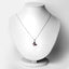 Pendentif en argent sterling .925 avec grenat véritable de 0,80 carat