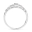 14K White Gold Plated 0.26 Carat Genuine Diamond Ring