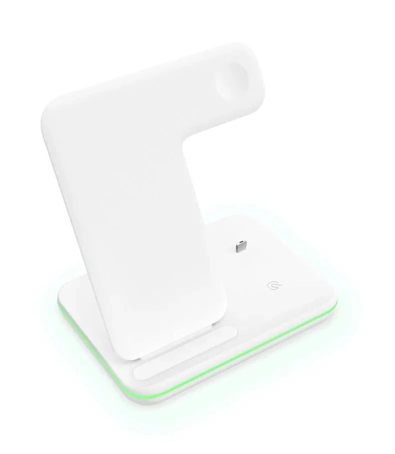 Cargador Inalámbrico Qi de 15W para iPhone, Samsung, Apple Watch, AirPods