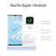 Cargador Inalámbrico Qi de 15W para iPhone, Samsung, Apple Watch, AirPods