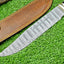 Premium Dundee Bowie Knife – 16" Handcrafted Damascus Steel Blade with Brass Guard & Choice of Pakkawood or Stag Horn Handle + Leather Sheat - Korvel