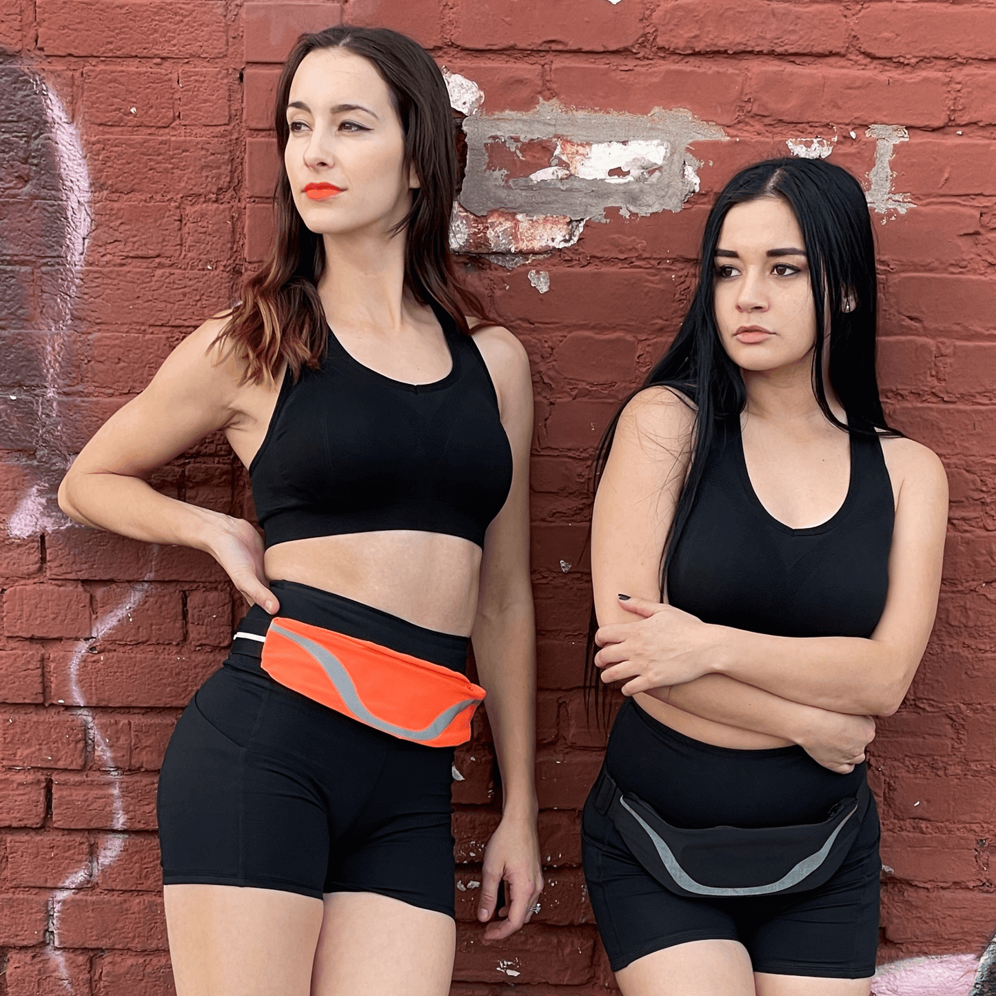 Water-Resistant Sport Waist Pack with Reflective Strip