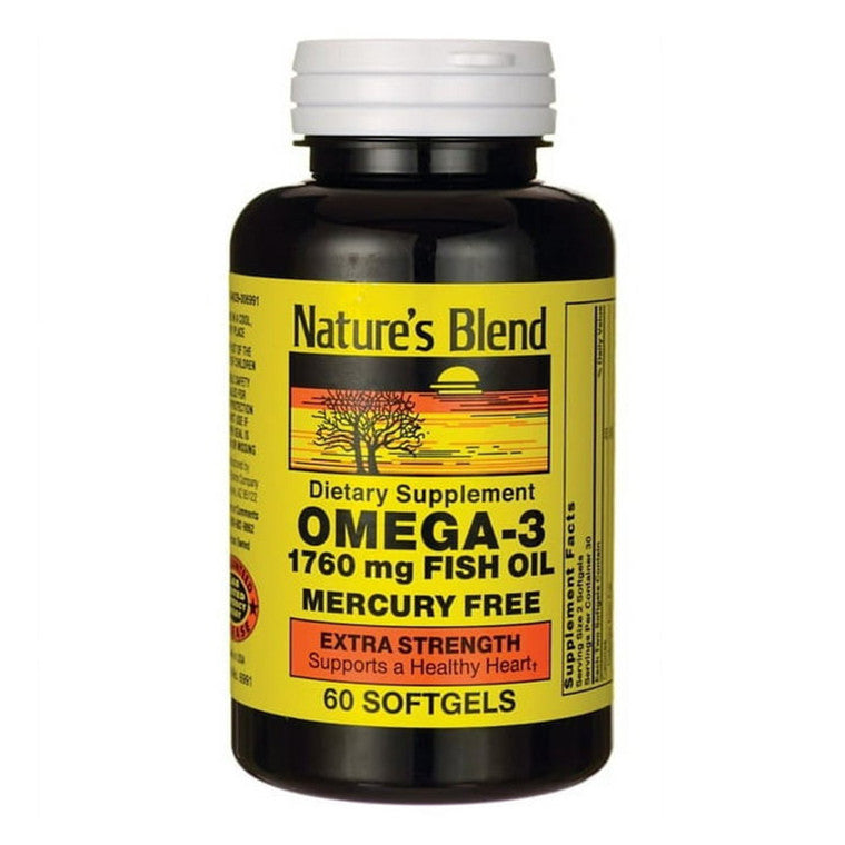 Nature's Blend Omega 3 Softgels - 60 Count