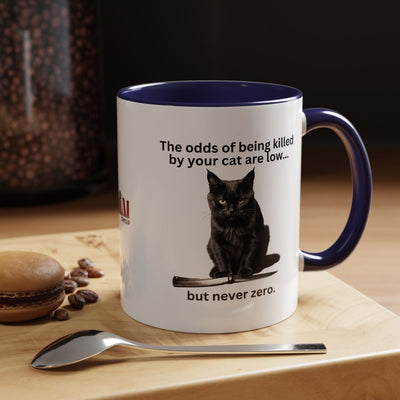 Charming Cat-Themed Accent Coffee Mug (11oz & 15oz) - Korvel