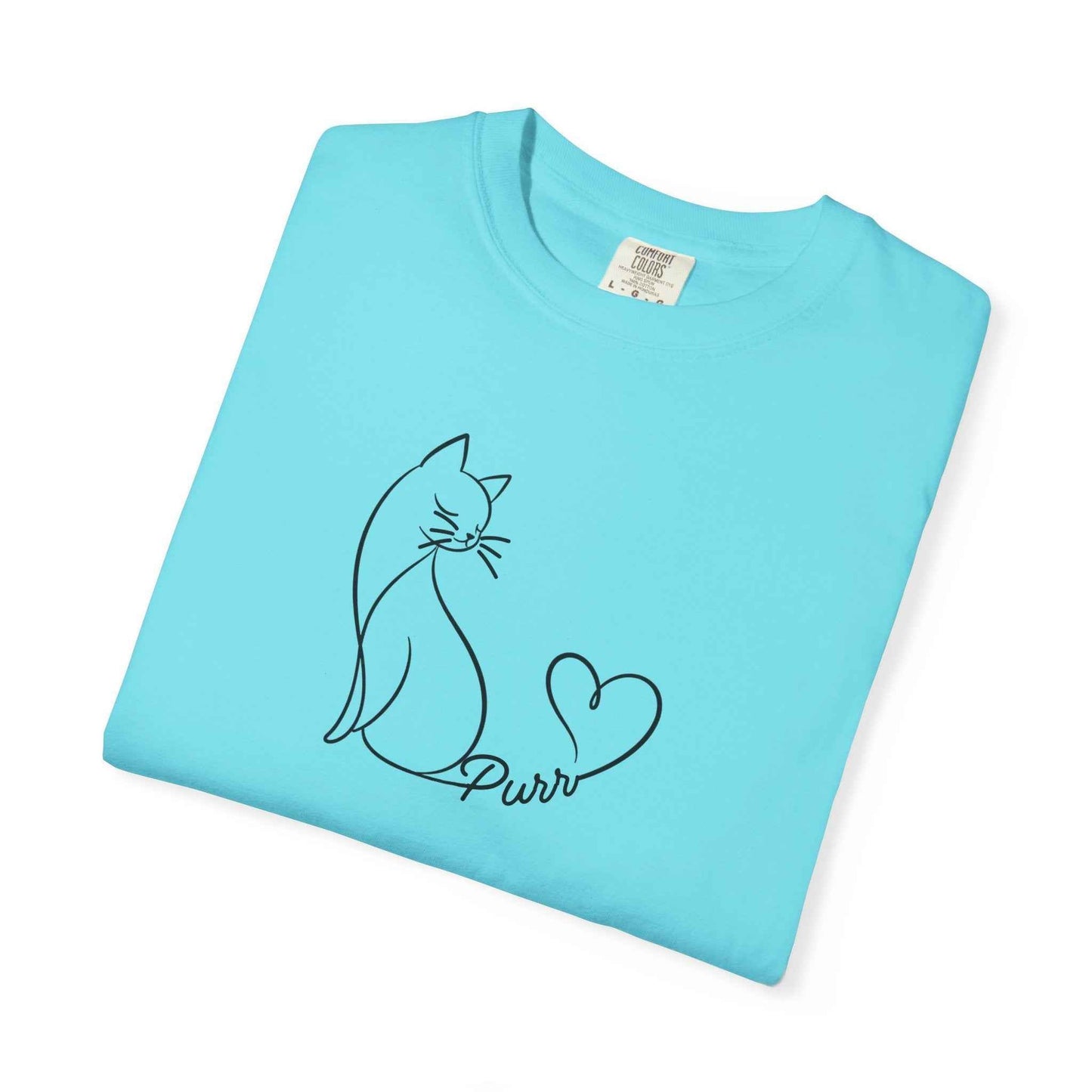 Purr Line Art Cat Unisex T-Shirt