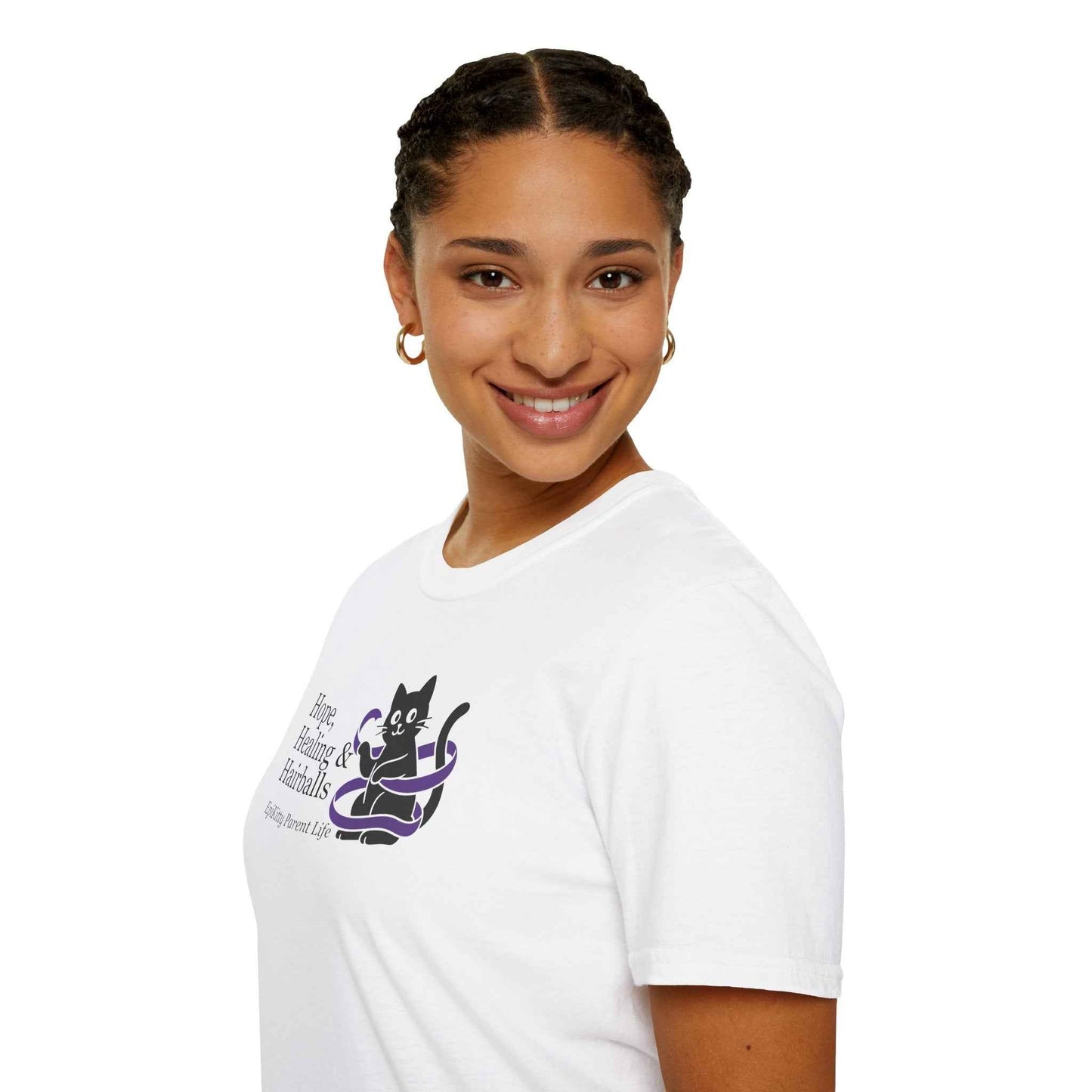 Hope & Hairballs Cat T-Shirt – Epikitty Parent Awareness Tee