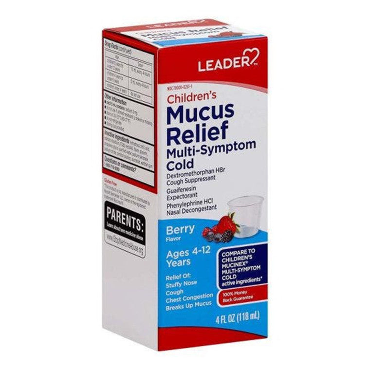 Alivio Líquido de Mucosidad Premium para Niños - 4 Oz