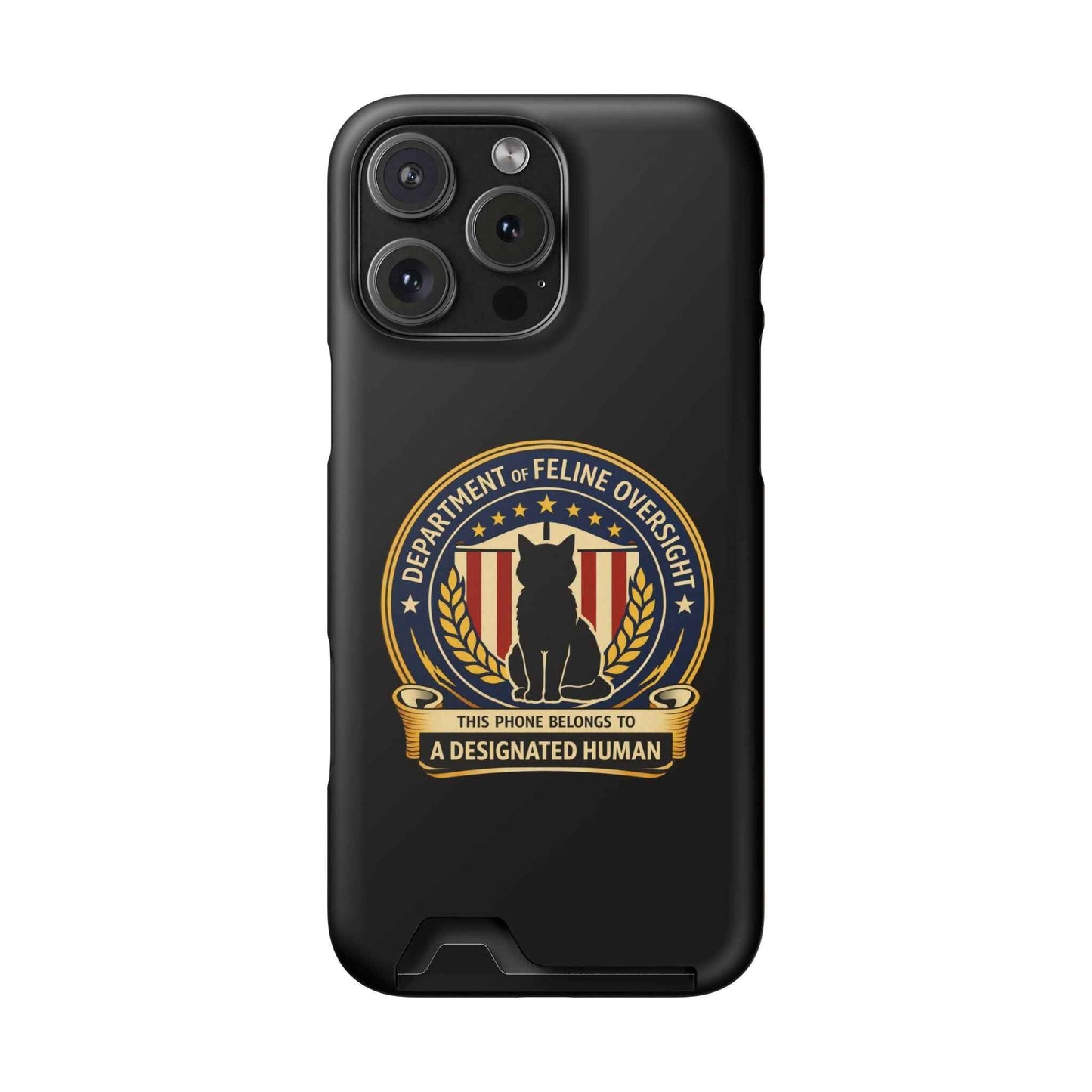 Department of Feline Oversight MagSafe iPhone Case - Designated Human Edition