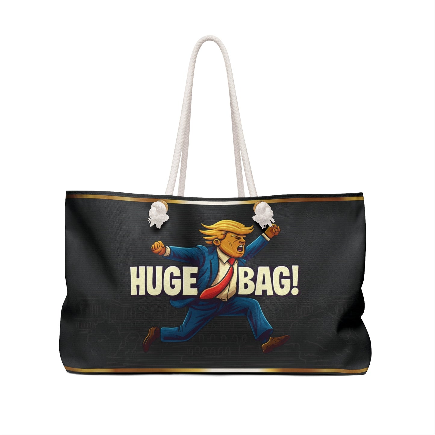 LARGER THAN LIFE! Political Humor Tote Bag - Korvel