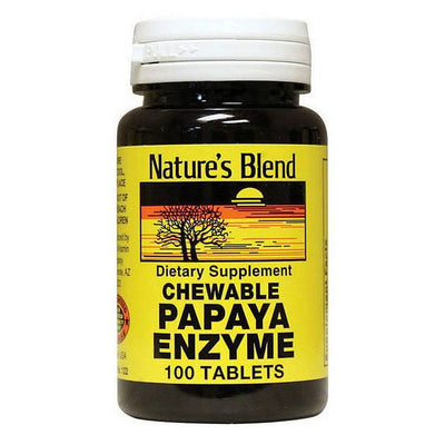 Bonbons à enzymes digestifs à la papaye de Nature's Blend, 100 unités