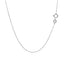 Chaîne en maillons en or blanc 14k 0,5 mm