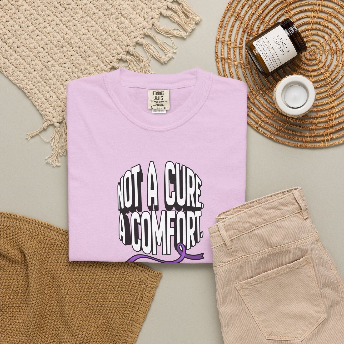 Pas un remède, un vêtement de confort - T-shirt teint en pièce