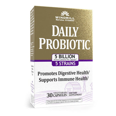 Gélules Probiotiques Quotidiennes Windmill Health® - 5 Milliards UFC
